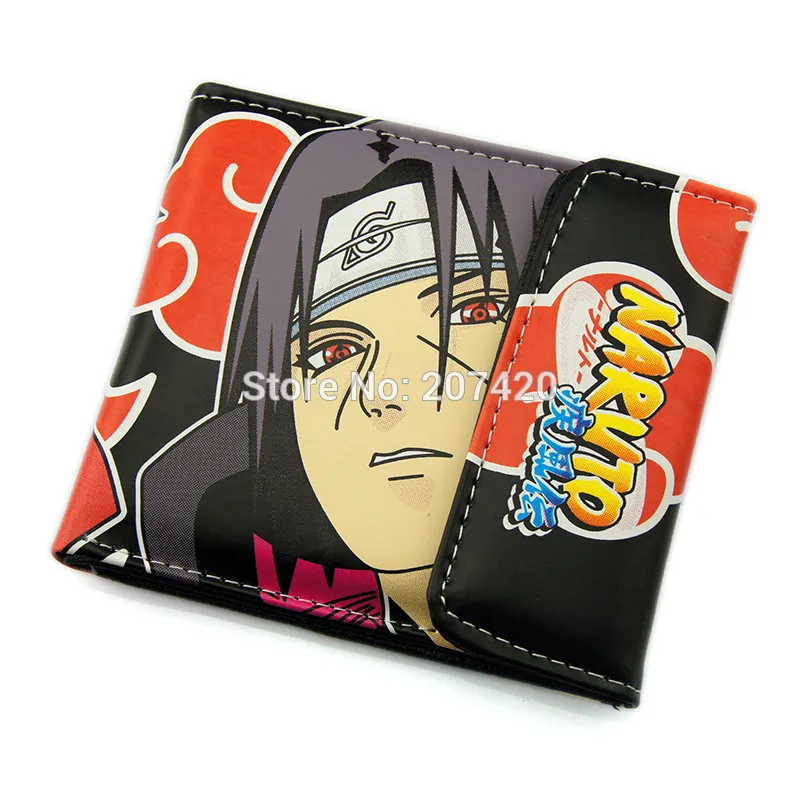 

Rare Collection Short PU Anime Naruto Figure Uchiha Itachi Wallet Purse Birthday Gift