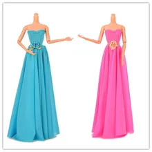 Free Shipping 1set fashion doll clothes doll dress Evening Party Wedding Dress For Barbie Doll toys