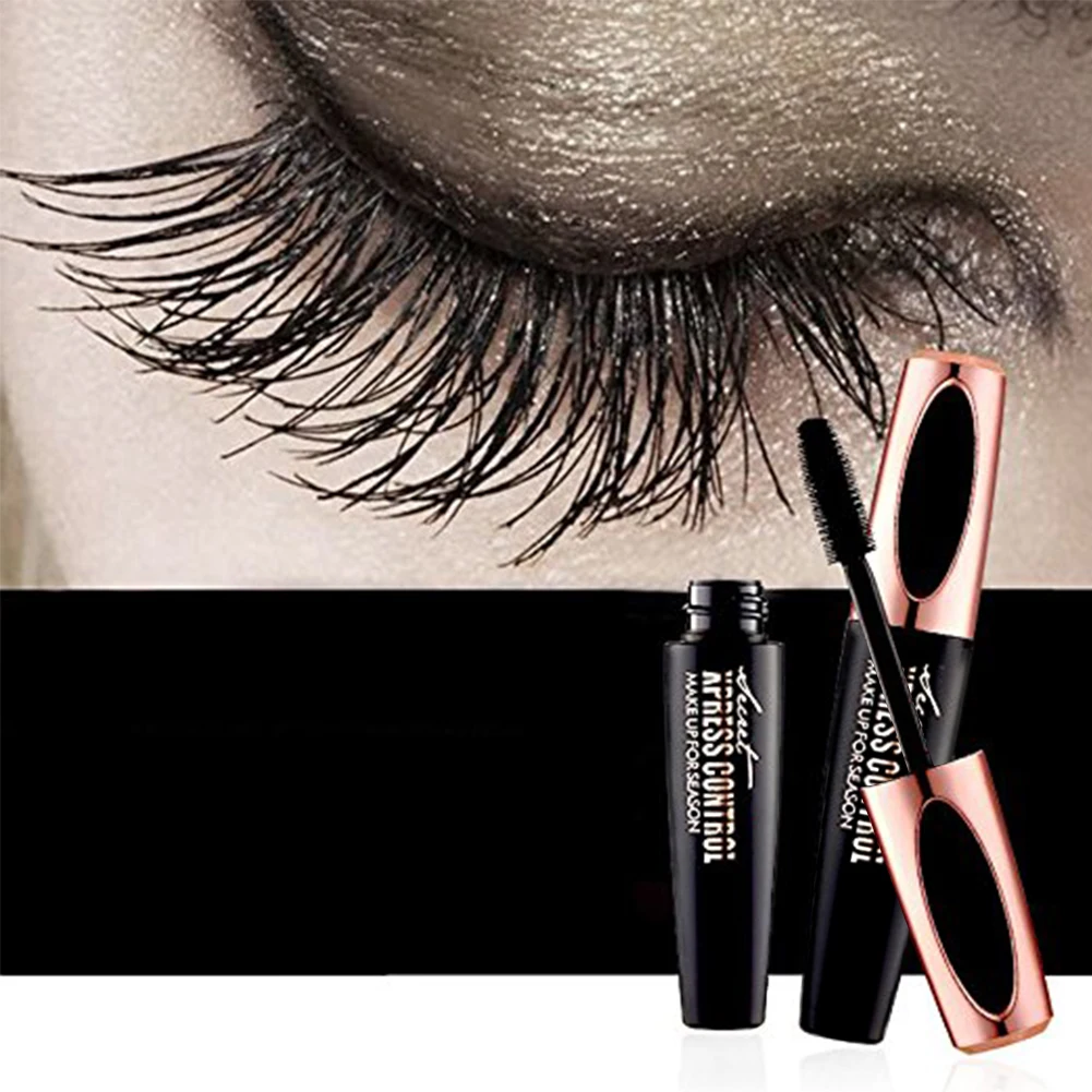 4DSilk Fiber Lash Mascara Водостойкая тушь для наращивания ресниц Черная Толстая Удлиняющая косметика для ресниц завитые ресницы