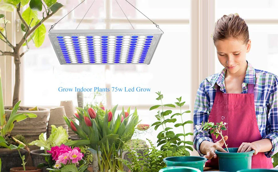 Светодиодный светильник для растений 75 Вт, светильник для выращивания растений, сине-белый, 91: 78 для проращивания растений, аквариума