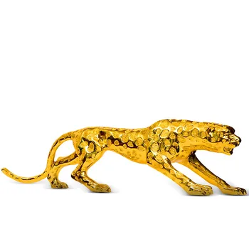 

Leopard decoration lucky opening gift living room European wine cabinet TV cabinet decorations craft display