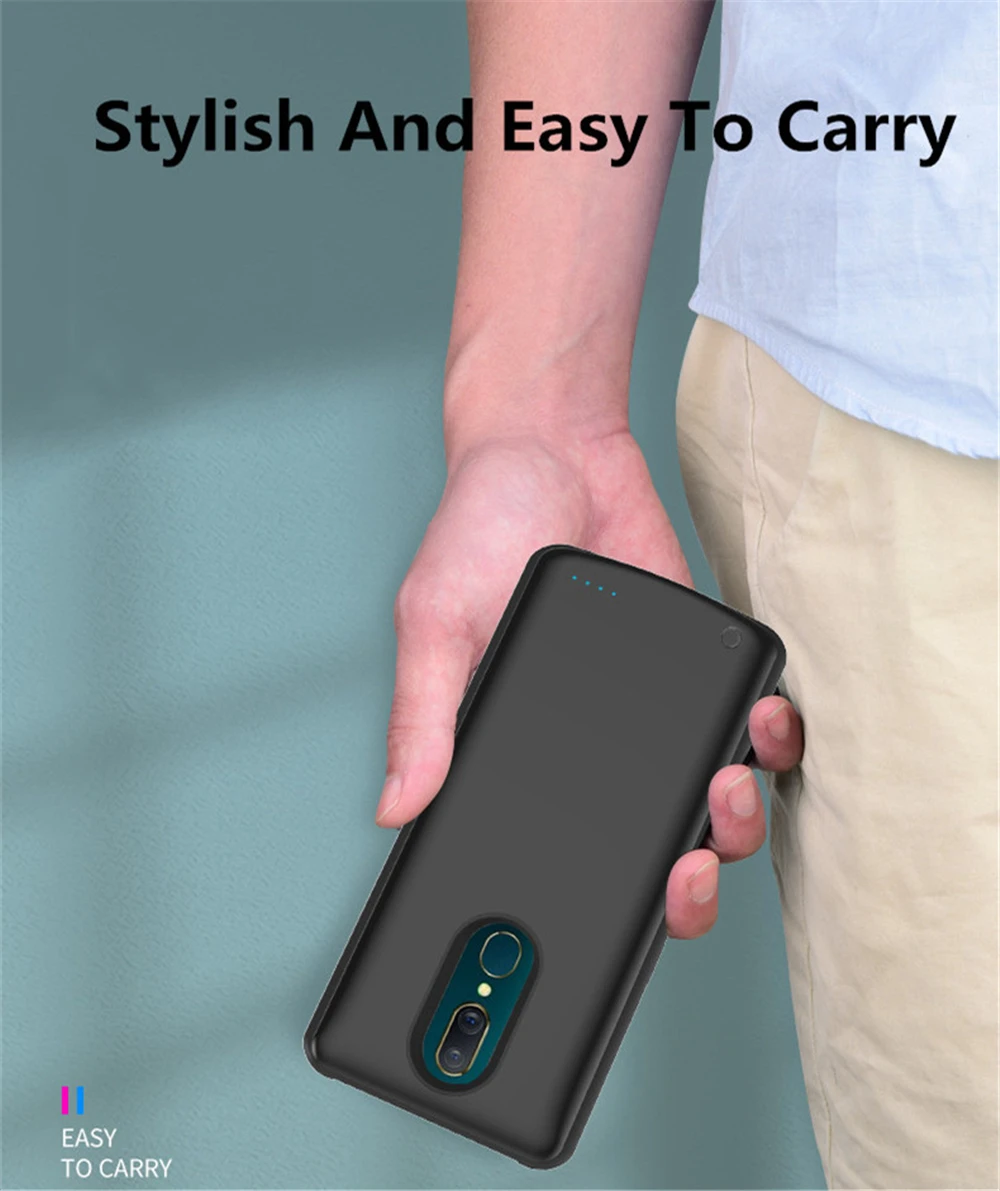 Carregador de Bateria Cases para Oppo Capa de Carregamento para Oppo Bateria Case Ultra Fino Portátil Power Bank a9 6500mah A9x 3 Cheap Estojos p carregador de bateria