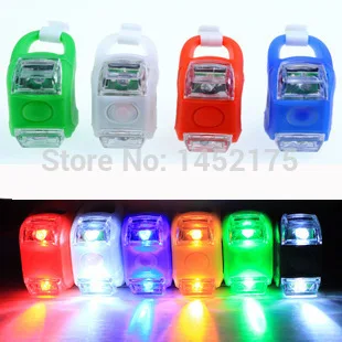 1pcs Mini Waterproof Silicone mountain Bike Light Cycling Beetle Warning lights Front Rear Tail Lamp Bicycle accessories