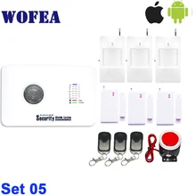 Беспроводной проводной, домашняя Безопасность GSM сигнализация с реле Английский Русский язык приложение управления