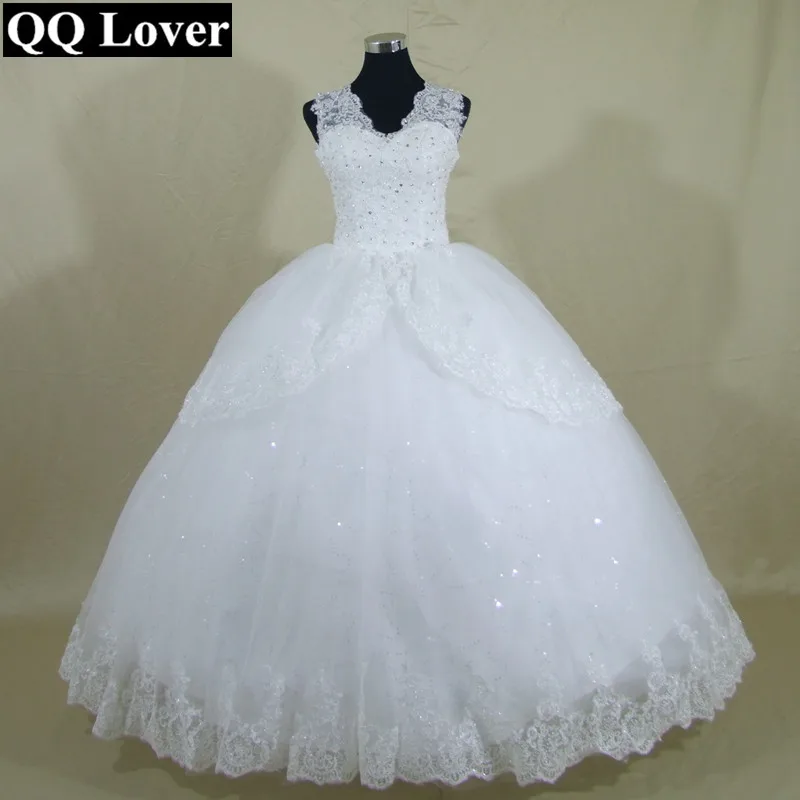 QQ Lover 2017 New Good Quality Lace Tank Ball font b Gown b font font b