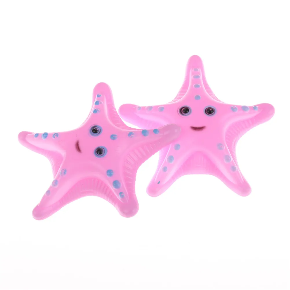 For Baby Bath Toys Starfish Swimming Water Toys pink Soft Floating