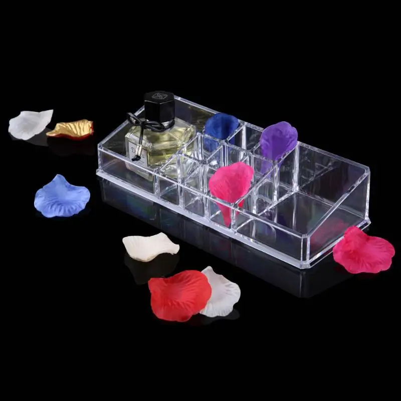  Transparent Acrylic Cosmetic Organizer Makeup Storage Box Drawer Desk Jewelry Organizer Bathroom Ma