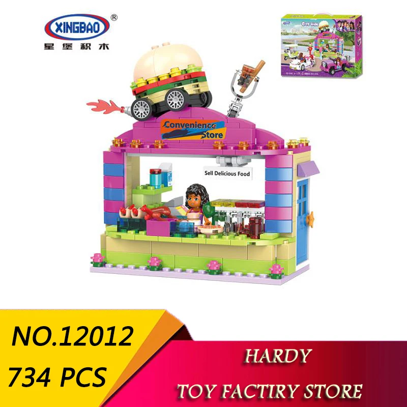 

Xingbao 12012 Girls Series Campus Shop Children Assemble Pellet Toys Building Blocks