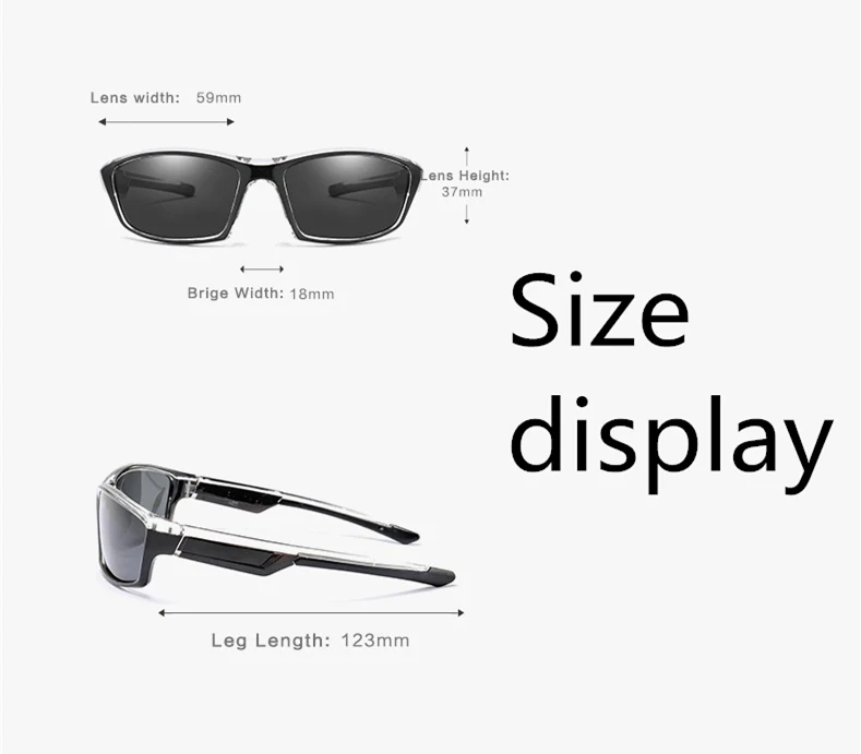 2019 new polarized men's sunglasses UV400 anti-radiation square frame ladies sunglasses fashion brand sports driving sunglasses (2)