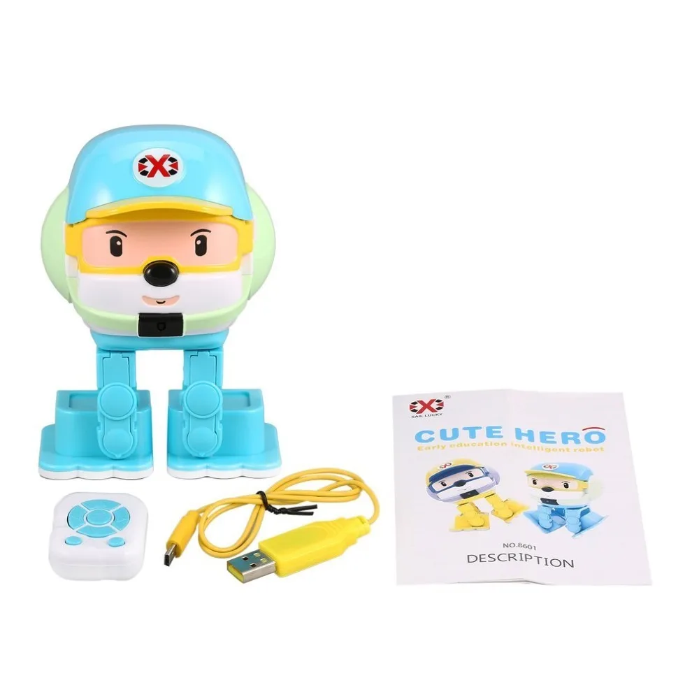 

Infrared induction Control Cute Hero Early Education Intelligent Robot Multi Funtion Smart Musical Dancing RC Toy Kids Gift