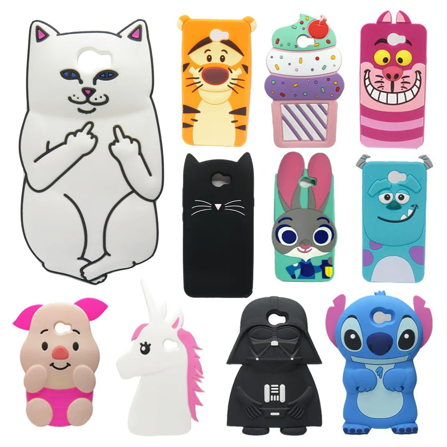 

Cute Cartoon Cover Case For Huawei Y5II / Y5 II 2 Back Cover For Huawei Y5 ii 3D Stitch Minions Unicorn Sulley Cat Silicone case