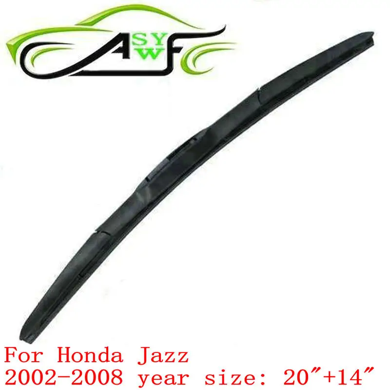 Free shipping car wiper blade For Honda Jazz ( 2002 2008 ), 20"+14" U