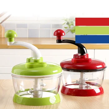 

Portable Blender Manual Food Processor Multifunctional Kitchen Tools Round Spiral Vegetable Slicer Meat Grinder Chopper Mixer
