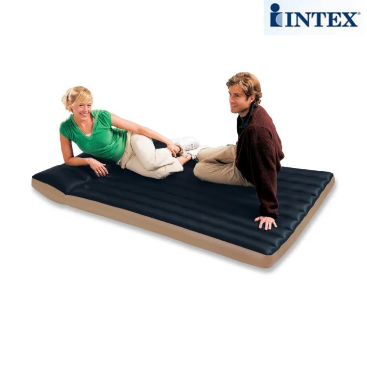 NEW in Box Intex Double Fabric Camping Mat AIRBED Inflatable Mattress Bed 68799