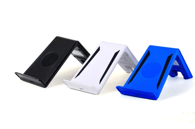 10pcs/lot Portable 3 Coils Qi Wireless Charger Holder Charging Plate for iPhone Samsung Android Phone Tablet | Электроника