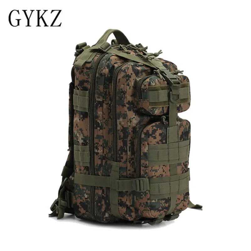 

GYKZ Jungle Camouflage Men 35L Army Tactical Backpack Military Tourist Backpack Molle System Outdoor Camping Hiking Bags HY087