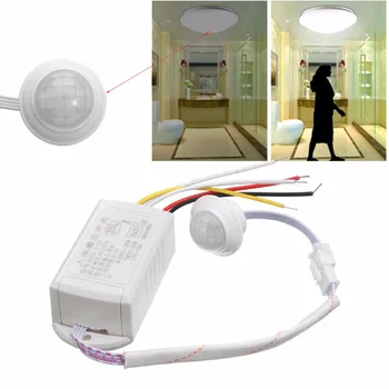 

Hot Sale Human Motion Body Movement Infrared IR Sensor Light Switch Intelligent Lamps for the corridor/stairs 220V Sensors