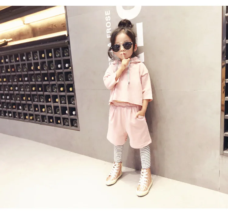 

2016 new arrived spring autumn baby girls clothing set children girls set babi girls clothing sets Hoodies+pants 2pcs sport suit