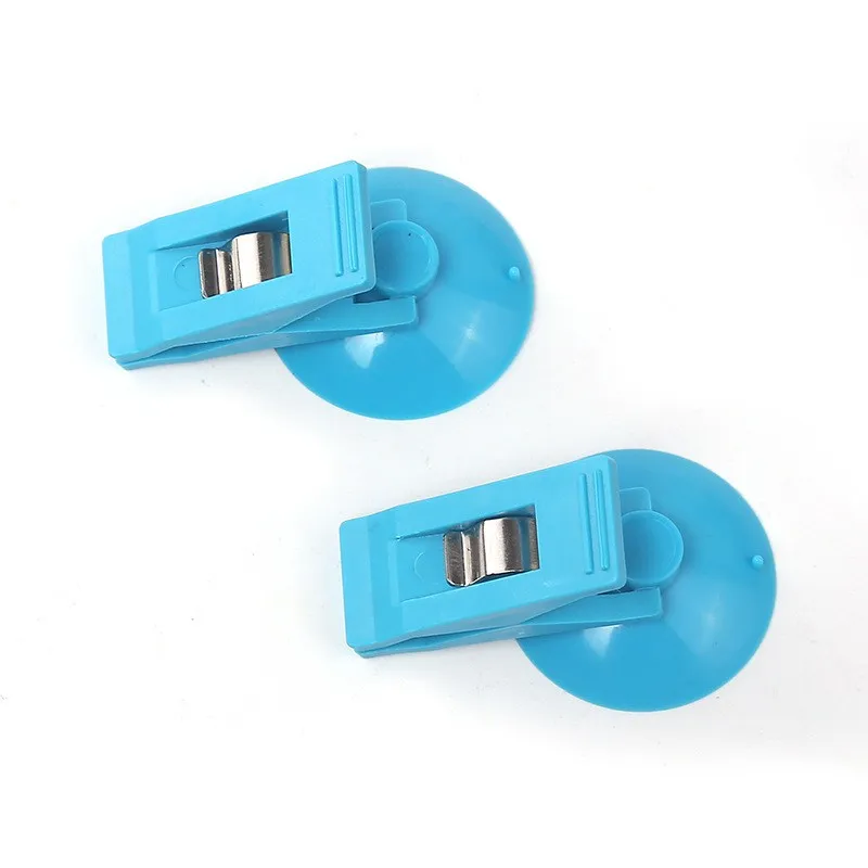 

2pcs Car Ticket Clip Auto Sunglasses Holder with Sucker For Sunshade Curtain Towel Household Ticket Glass Removable Holder