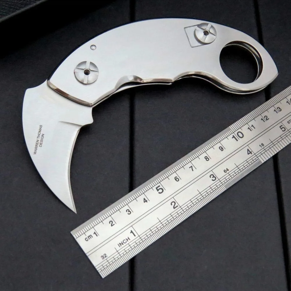

Brave Fighter karambit knife 9Cr18Mov Blade multifunctional claw folding knife outdoor camping hunting EDC Pocket Tools