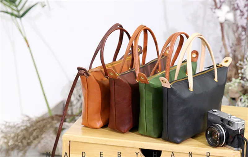 PNDME vintage fashion genuine leather ladies handbag simple daily outdoor high quality cowhide women's shoulder crossbody bags