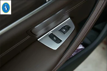 

Yimaautotrims ABS Matte Armrest Window Glass Lift Button Panel Cover Trim Fit For BMW 5 Series G30 530I 2017 2018 2019 2020