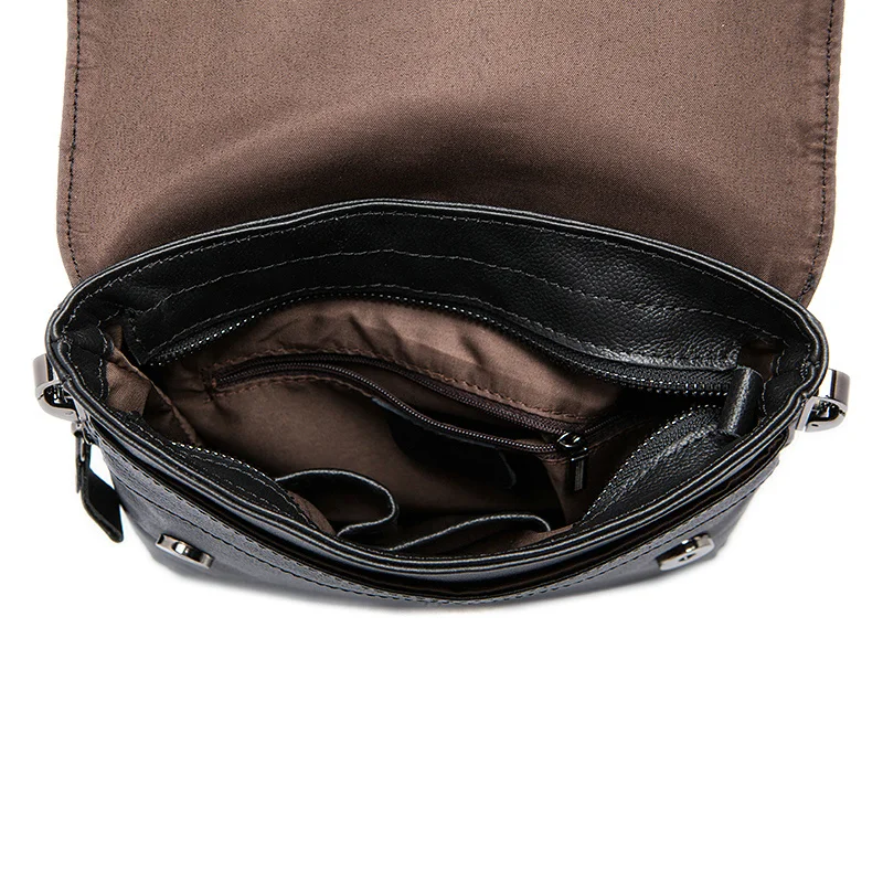 QIAOBAO, простая однотонная дизайнерская деловая мужская сумка, повседневная классическая сумка на молнии из воловьей кожи, сумка на плечо для мужчин, сумка-мессенджер, новинка