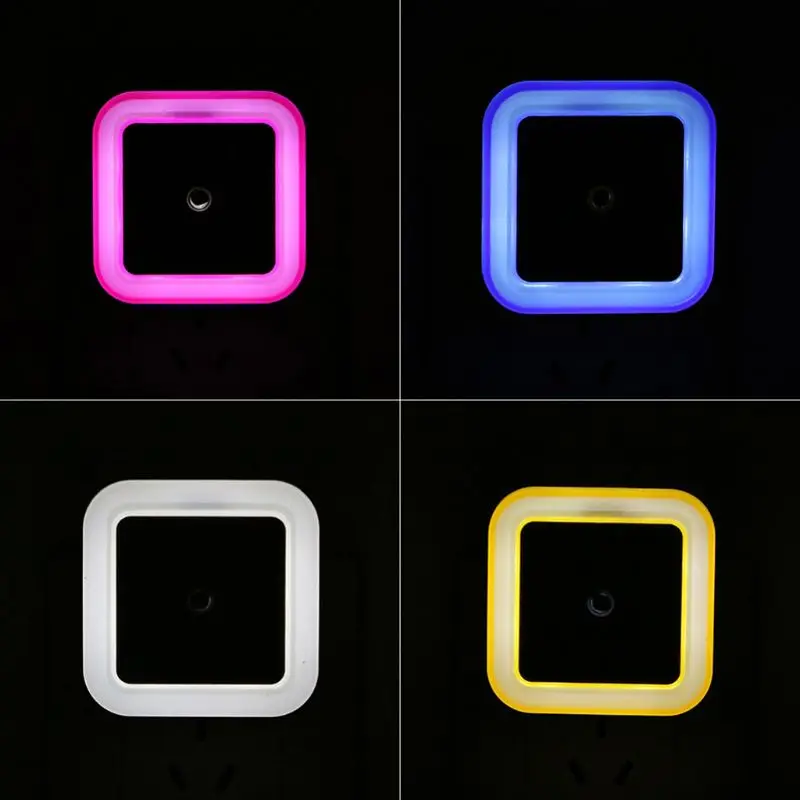 

Light Control LED Night Light Square Energy Saving Intelligent Sensor Lamp Decor For Hallway Bathroom Bedroom 649E