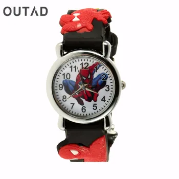 OUTAD 1Pc Sports Chilren Cartoon Analog Quartz Wrist Watch