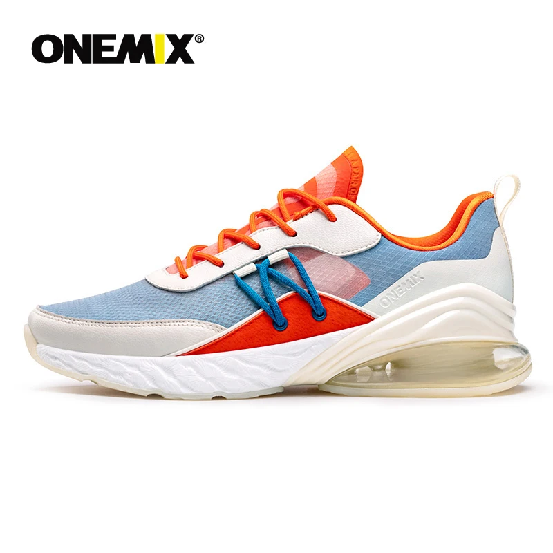 Onemix для мужчин кроссовки для женщин черный Max тренажерный зал Йога спортивные спортивная обувь Спорт на открытом воздухе бег прогулки треккинг - Цвет: Orange red