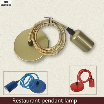 

Retro Vintage Chromatic Pendant Light Lamp Loft Creative Personality Industrial Lamp Edison Bulb American Style for Living Room