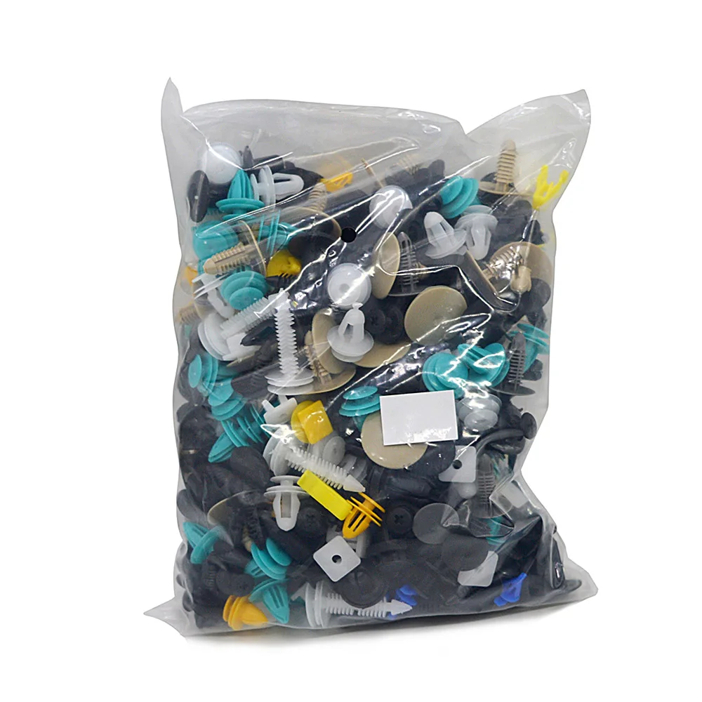 

500Pcs Universal Mixed Vehicle Bumper Clips Retainer Fastener Rivet Door Panel Fender Liner for mazda jetta ford volvo honda