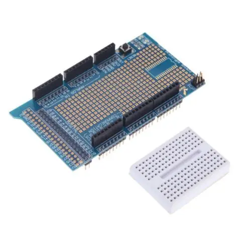 Новый Прототип Щит протоэкран V3 + мини доска для хлеба Arduino MEGA|board for arduino|protoshield v3board