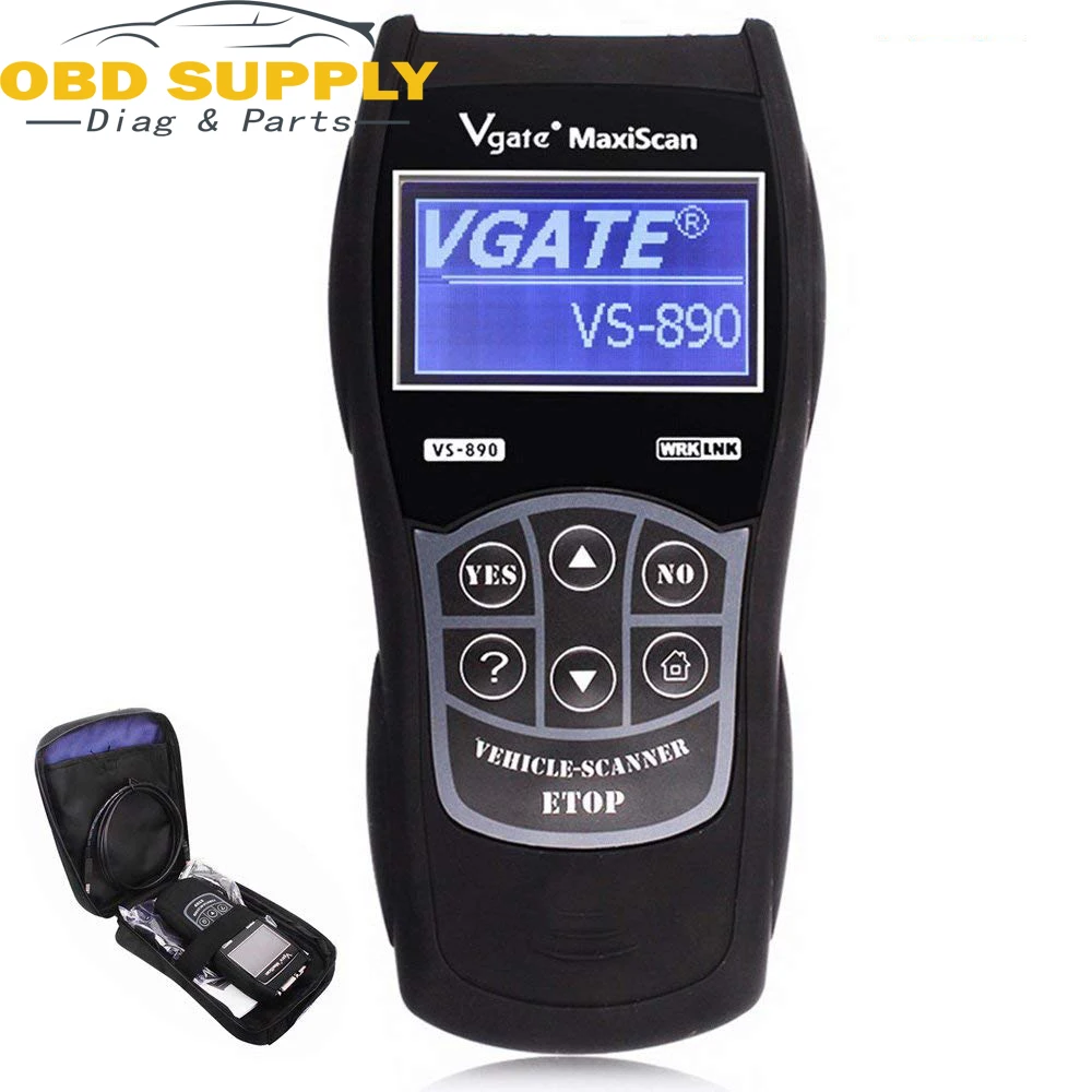 

Newest Universal Auto Diagnostic Scanner VS890 Vgate VS890 OBD2 CAN-BUS Fault Car Code Reader VS-890 Multi-Languages