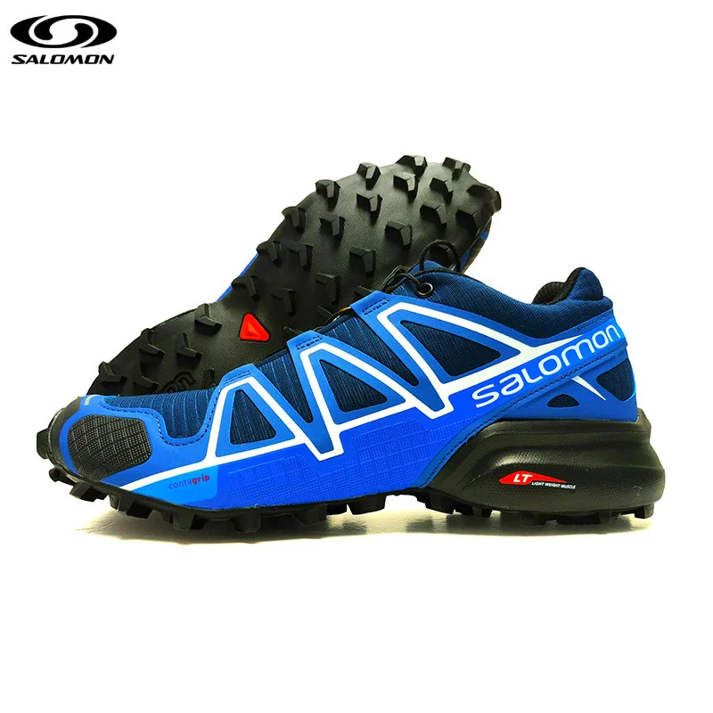 

Salomon Speed Cross 4 CS Cross Country Running Shoes Men Light Sneakers Black Blue Athletic Shoes Air Mesh Sport Shoes Hot