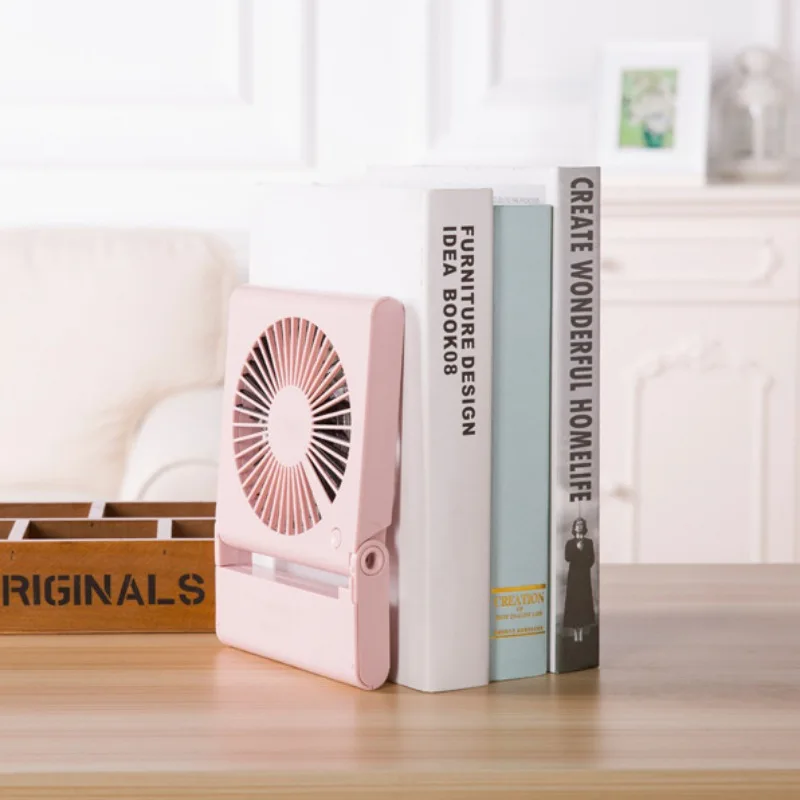  Mini USB portable silent folding desk fan third gear 50-100 minutes working time 20.5 x 14 x 2 cm 2