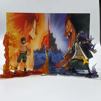 

One Piece ACE VS Teach Action Figure Dai EnKai One Piece Anime PVC Collectible Model Toy Acrylic Background