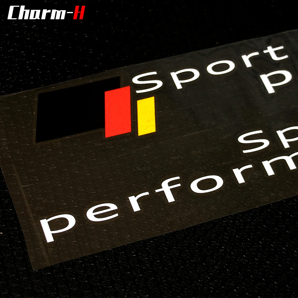 2pcs Sport Racing Door Stickers Side Decals for audi a3 a4 a5 a6 q5 q7 b6 b7 b8 c5 c6 c7 tt rs3 rs5 rs6 rs7 r8 Black Performance