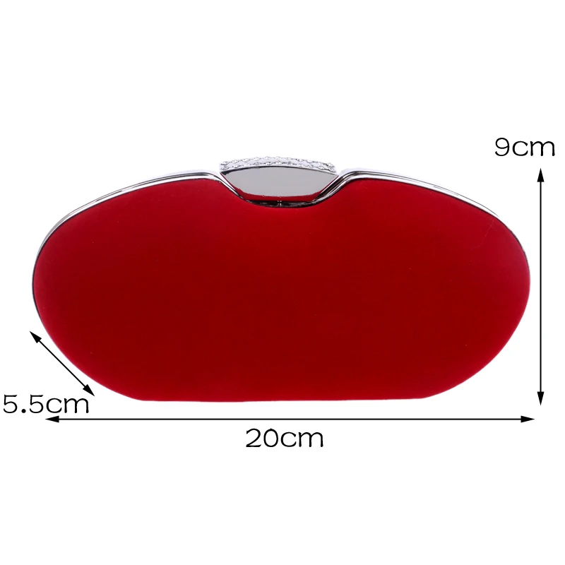 YINGMI Crystal evening bags clutch women evening bag diamonds velvet handbags chain shoulder bag for bridal/bridesmaid bag