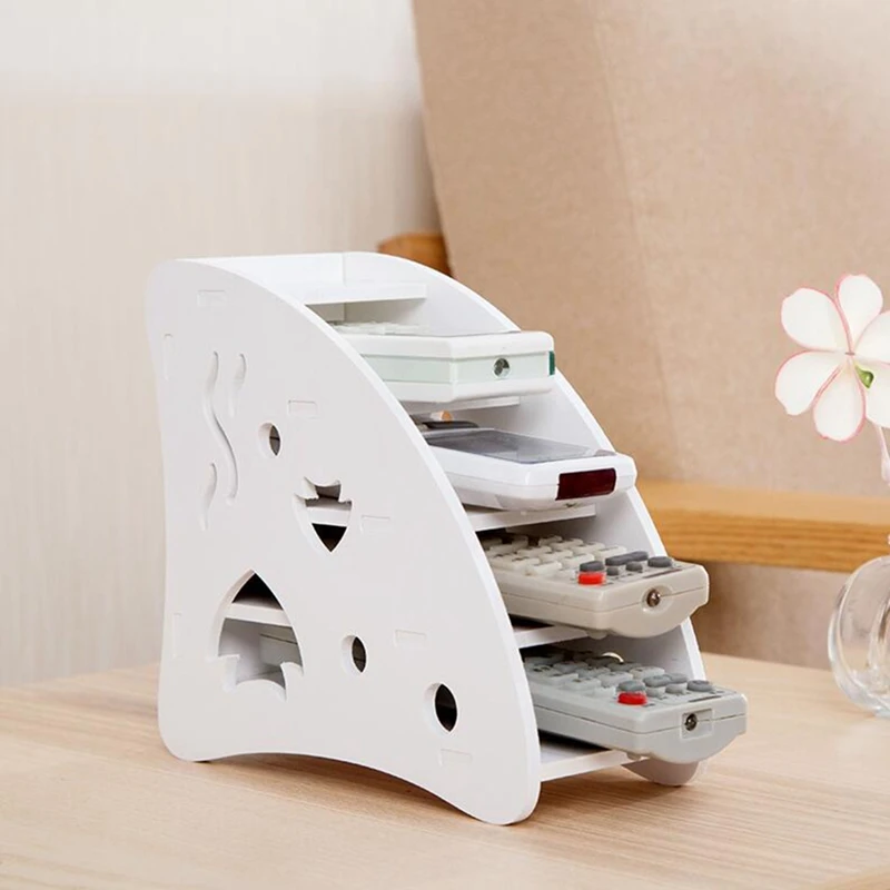 

LUDA Environmentally Friendly Plastic Wood Tv Air Conditioner Remote Control Home Office Sundries Storage Box Desk Storage Box