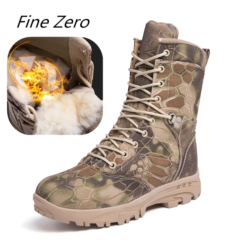 

Fine Zero Natural Wool Men Winter Shoes Warmest Canvas Men Winter Snow Boots Work Shoes Men Footwear Fashion Rubber Outdoor Shoe