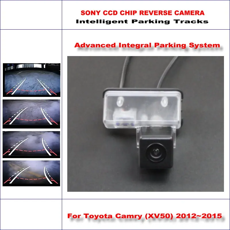 

Intelligent Parking Tracks Car Rear Camera For Toyota Camry (XV50) 2012~2015 Backup Reverse / NTSC RCA AUX HD SONY 580 TV Lines