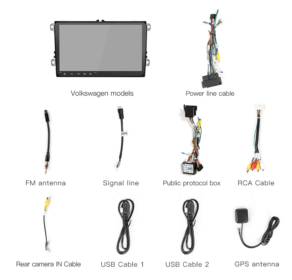 Discount 2 Din Android 8.1 Car Multimedia For Amarok Volksagen VW Passat B6 golf 56 Skoda Octavia 2 Superb 2 Seat Leon Navigation 2+16G 28