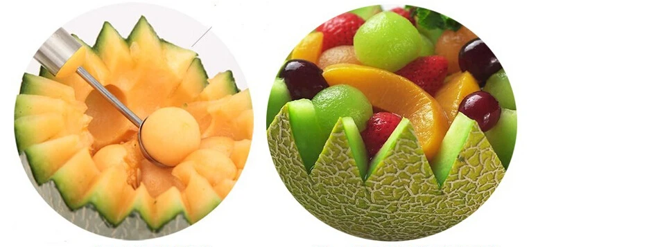 DIY Ice Cream Dig Ball Scoop Spoon Baller Assorted Cold Dishes Tool Watermelon Melon Fruit Carving Knife Cutter Gadgets
