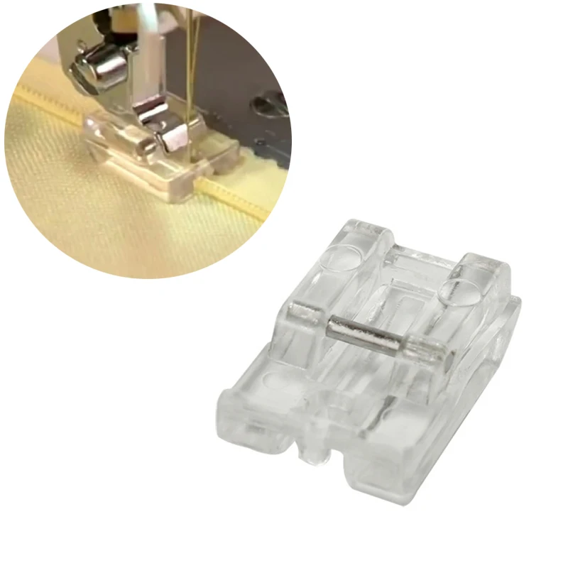 

1pcs Clear Plastic Invisible Zipper DIY Sewing Presser Walking Foot Creative Practical Clothes Sewing Feet for Sewing Machines