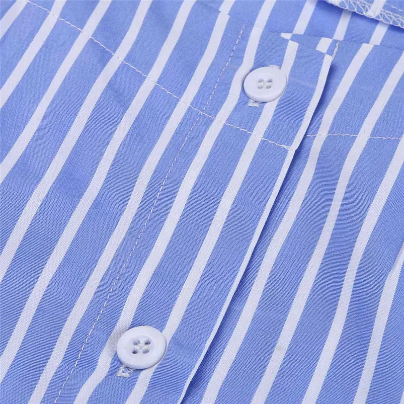 blue vertical stripes dress girls elegant of sleeveless and mini daily casual elegant famele semmer dress dropshipping 30AT18
