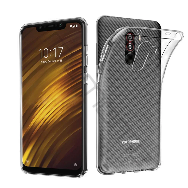 

Pocophone F1 Clear TPU Case For Xiaomi Pocophone F1 Case Soft Silicone Back Cover For Xiaomi Pocophone F1 F 1 Global Version Bag