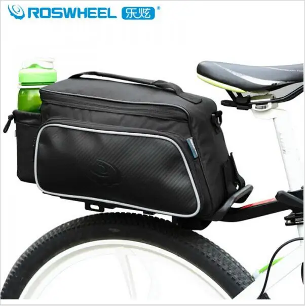 Roswheel 10L практичный велосипед багажный велосипед pannier задняя Сумка-переноска ударопрочный и устойчивый к разрыву черный