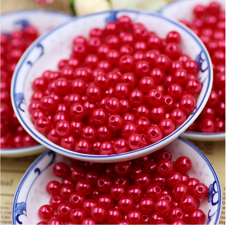 3162 Perles En Plastique De Couleur De Moulin à Eau Nacré De 6mm Double Trou Bricolage Perle Corée Mettre En évidence Les Ventes Directes De