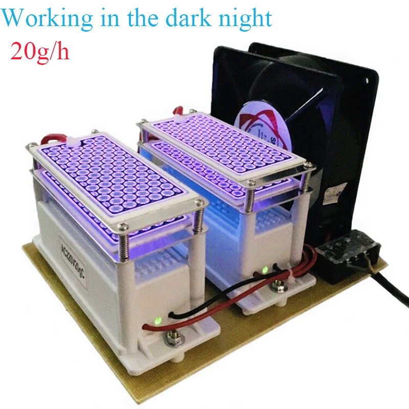 Goede 220 V 110 V 20g Keramische Ozon Generator Ozon Dubbele Geïntegreerde Lange Levensduur Keramische Plaat Ozonizer Lucht Water luchtreiniger